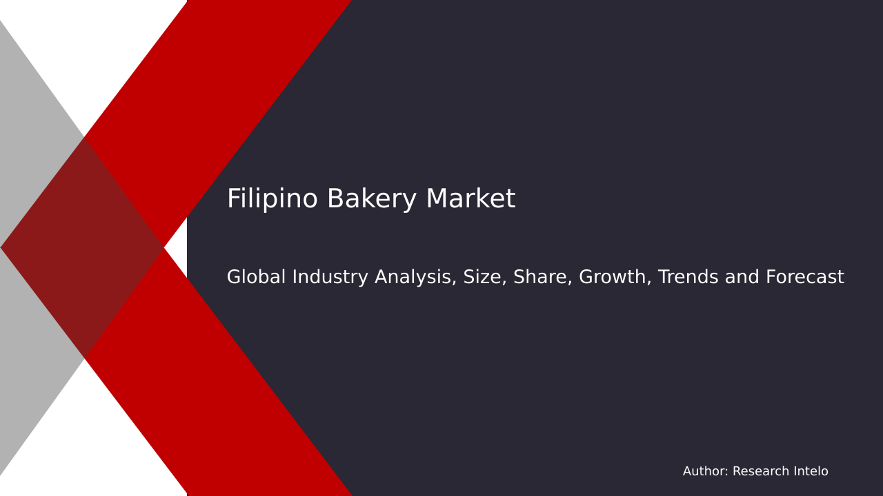Filipino Bakery Market Research Report 2033