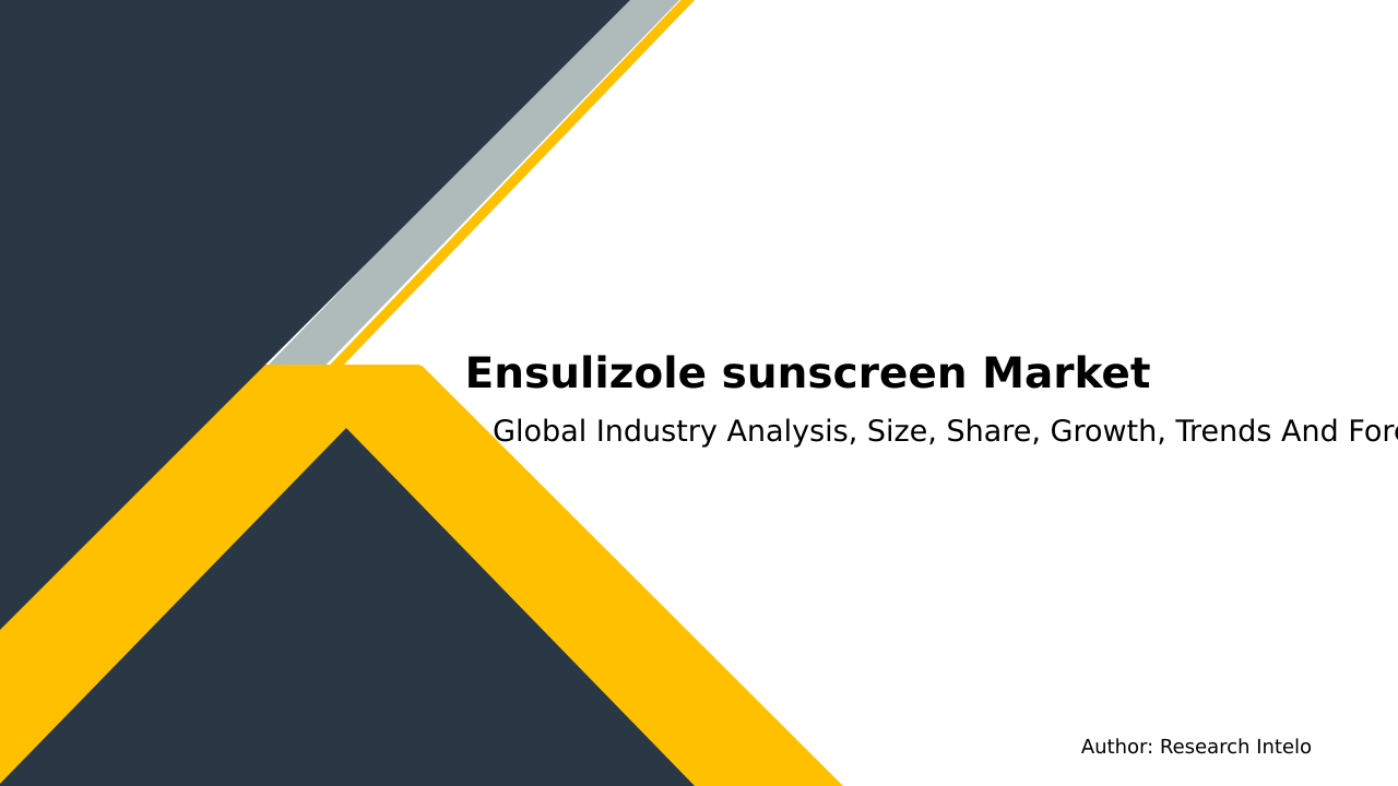 Ensulizole sunscreen Market Research Report 2033