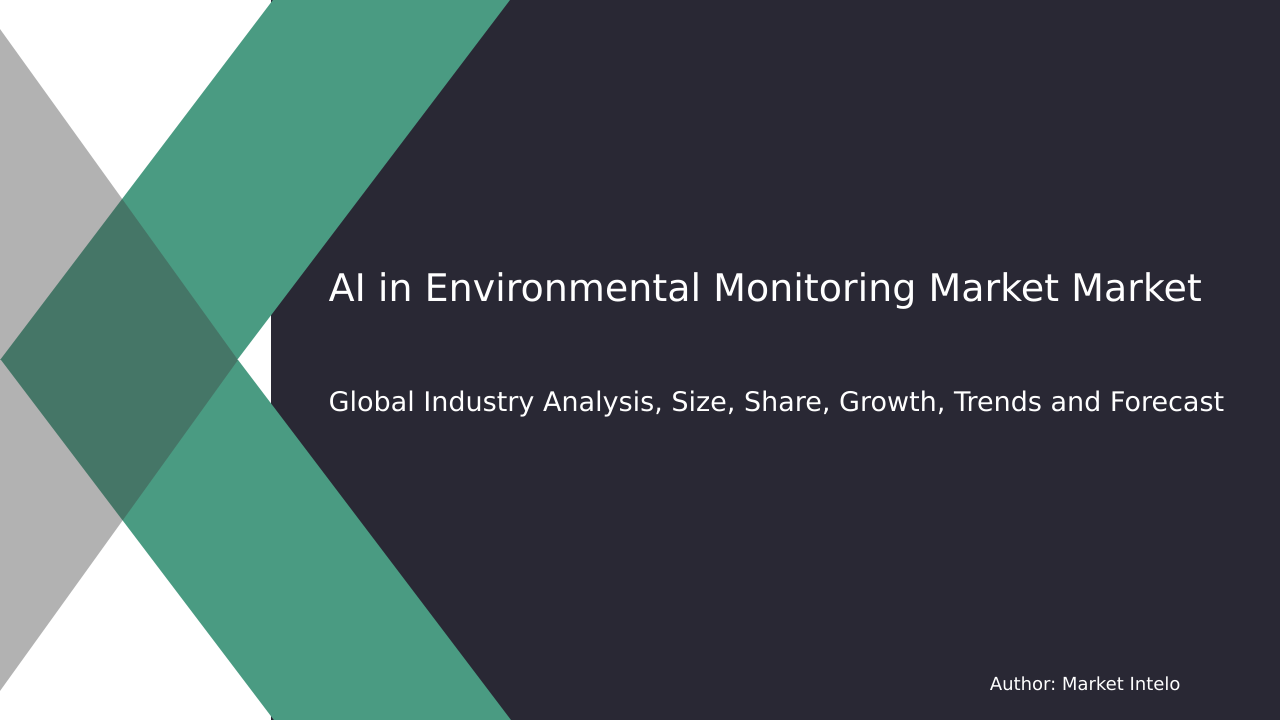 AI in Environmental Monitoring Market Research Report 2033