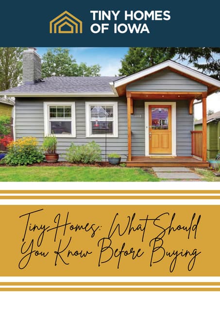 Tiny Homes What Should You Know Before Buying | PDF